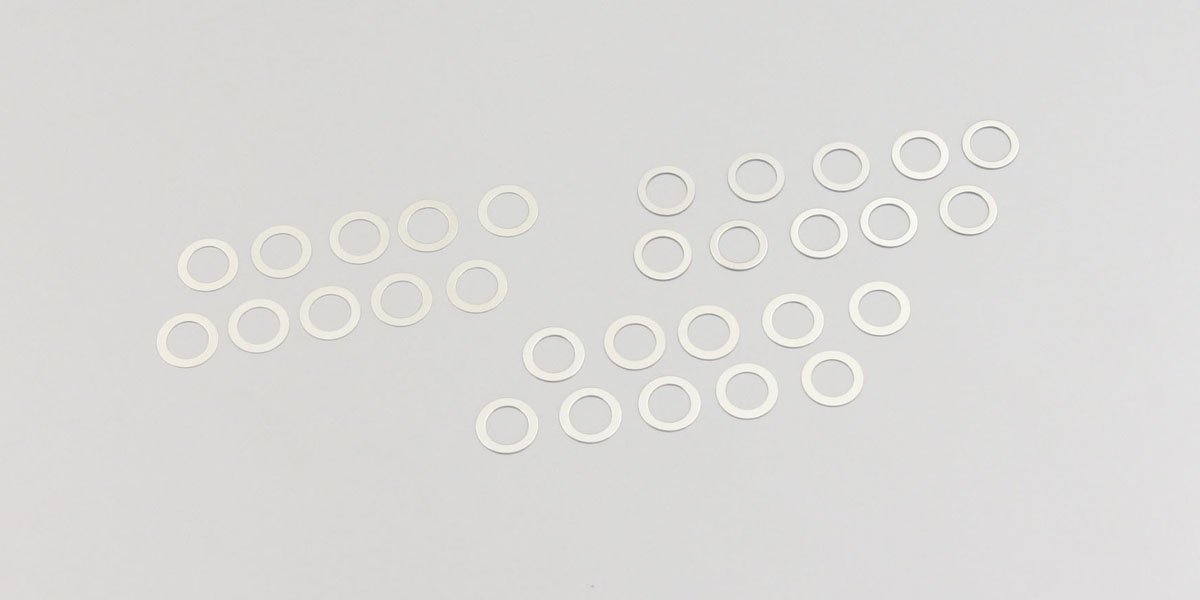 96643 5x7mm Shim Set  (0.1/0.2/0.3mm/10pcs) 96643  - KYOSHO RC